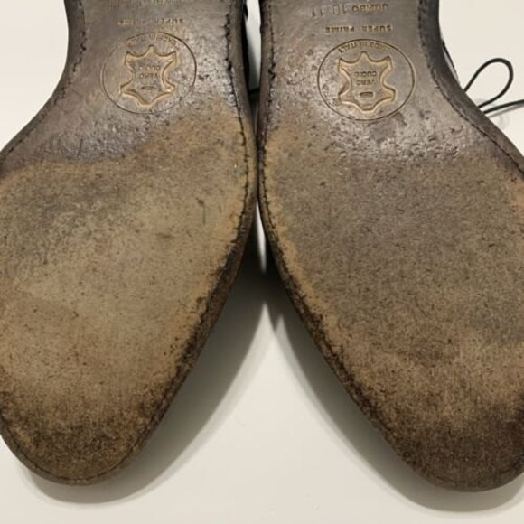 Allen Edmonds Sanford Oxfords Cap Toe Black Leather Men's Dress Shoes Size 9.5 D - Picture 12 of 12